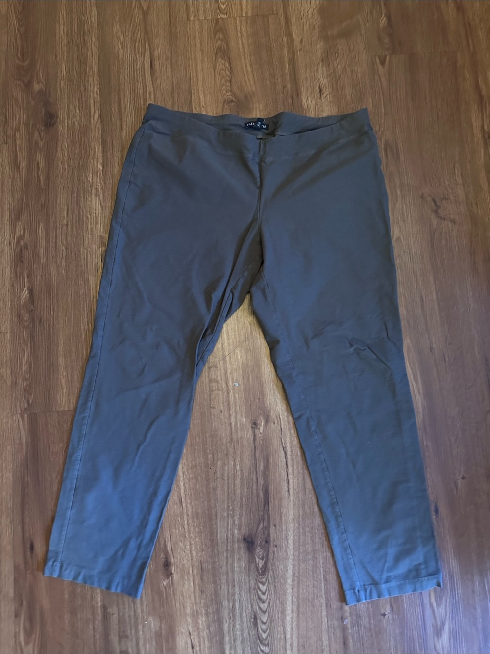 Eileen Fisher Sleek Pull On Slim Straight Leg Pants
